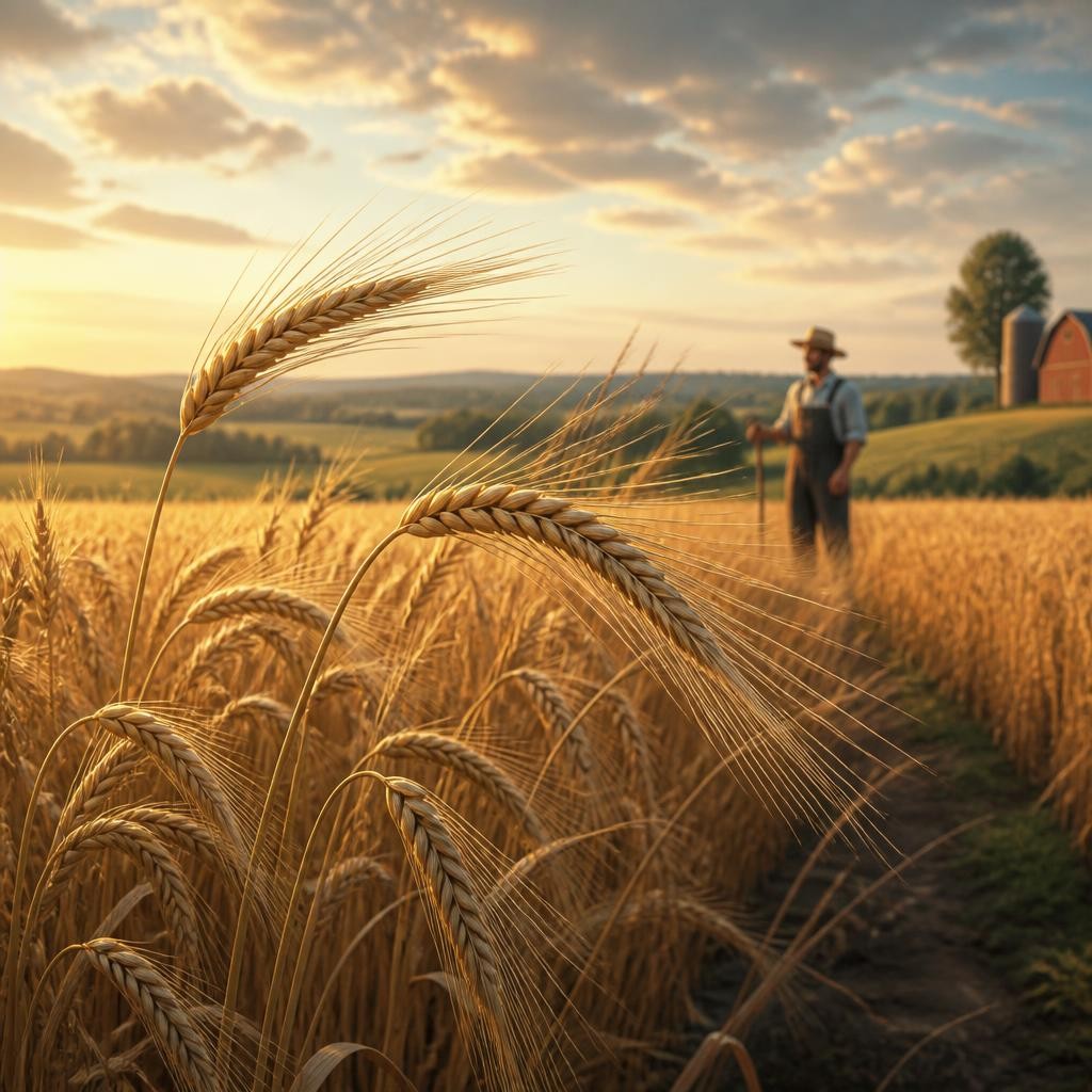 Illustration for the English word “barley”