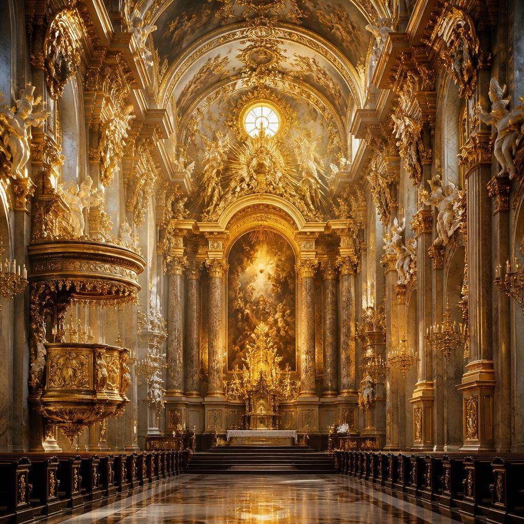 Illustration for the English word “baroque”