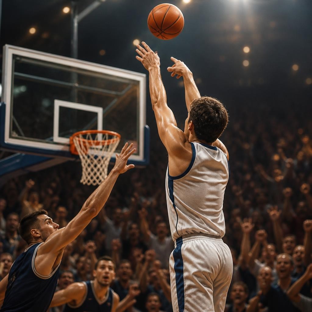 Illustration for the English word “basketball”