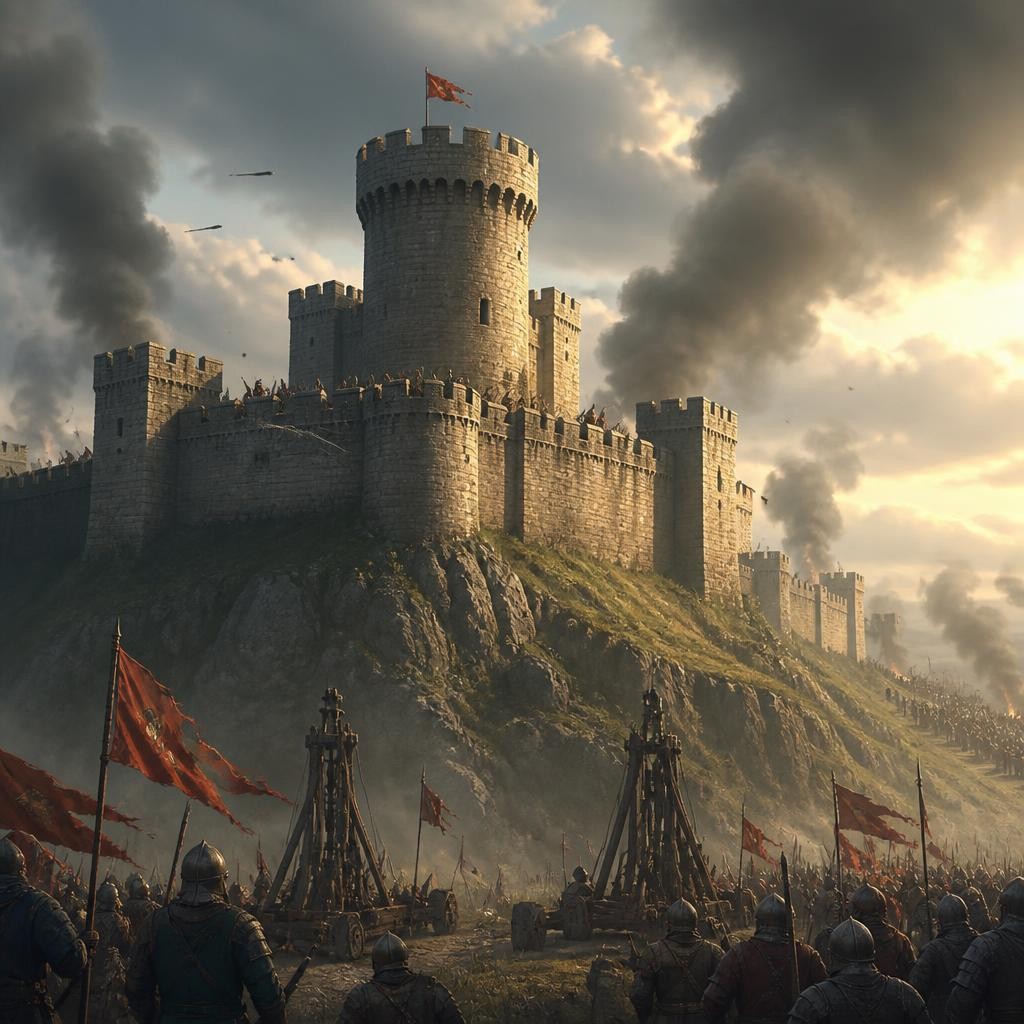 Illustration for the English word “bastion”