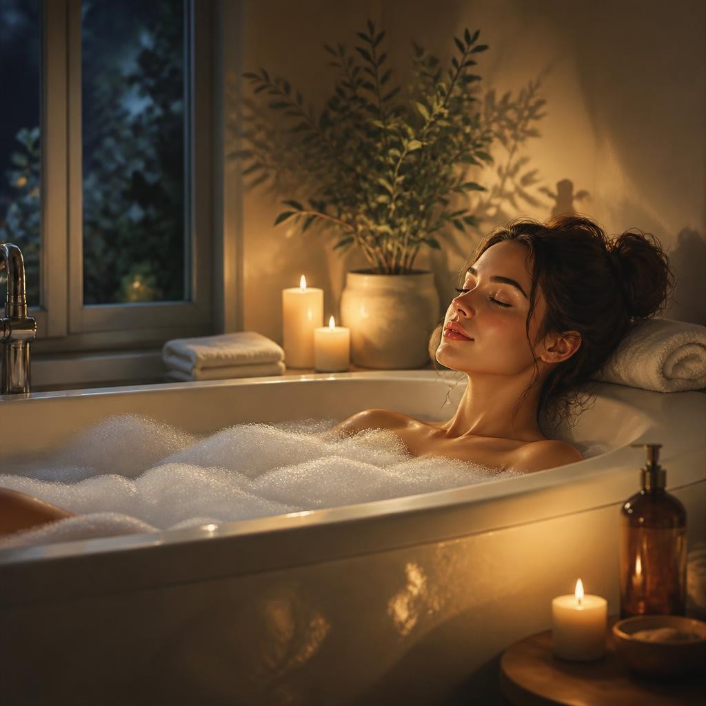 Illustration for the English word “bath”