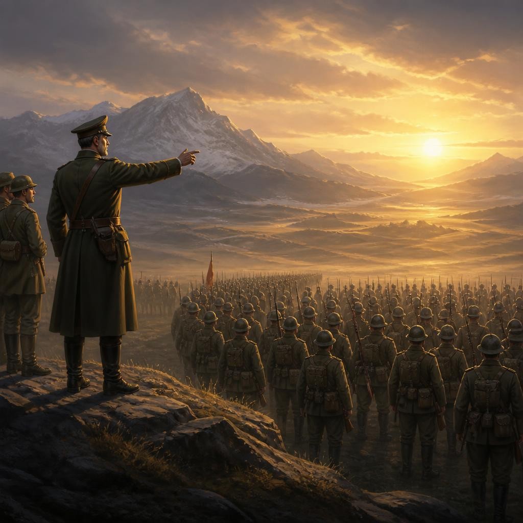 Illustration for the English word “battalion”