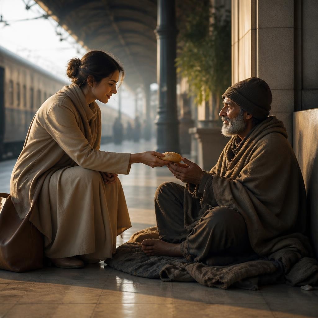 Illustration for the English word “beggar”
