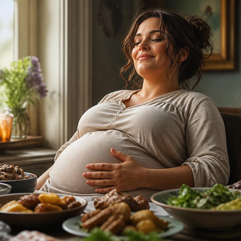 Illustration for the English word “belly”