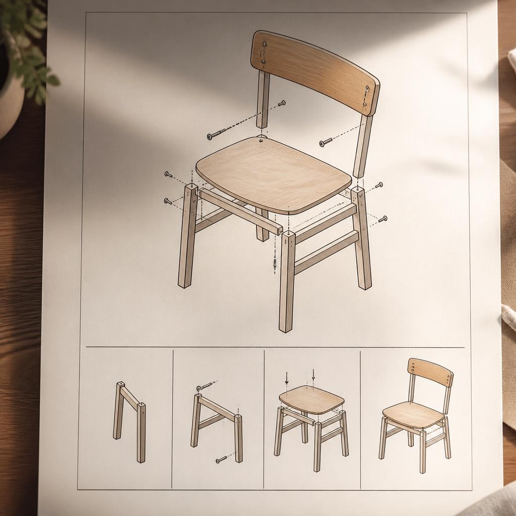 Illustration for the English word “below”