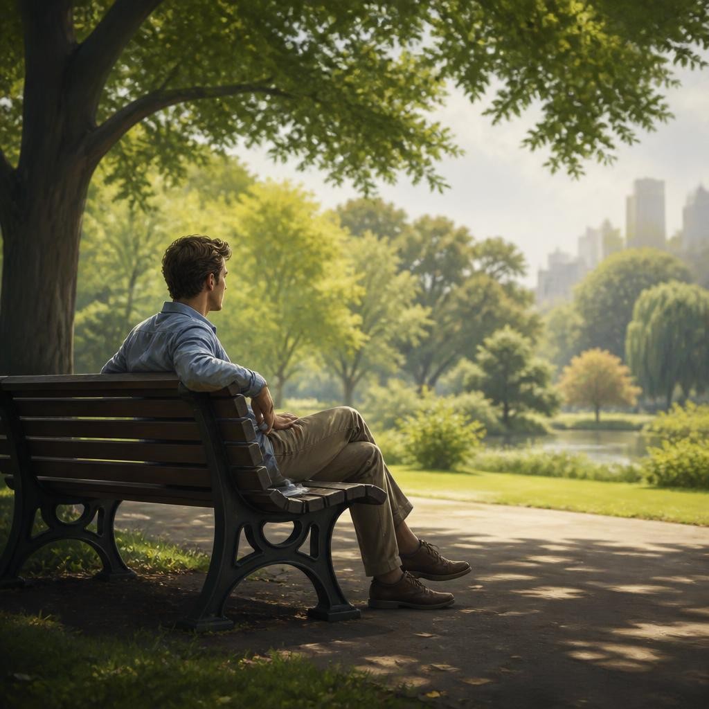 Illustration for the English word “bench”