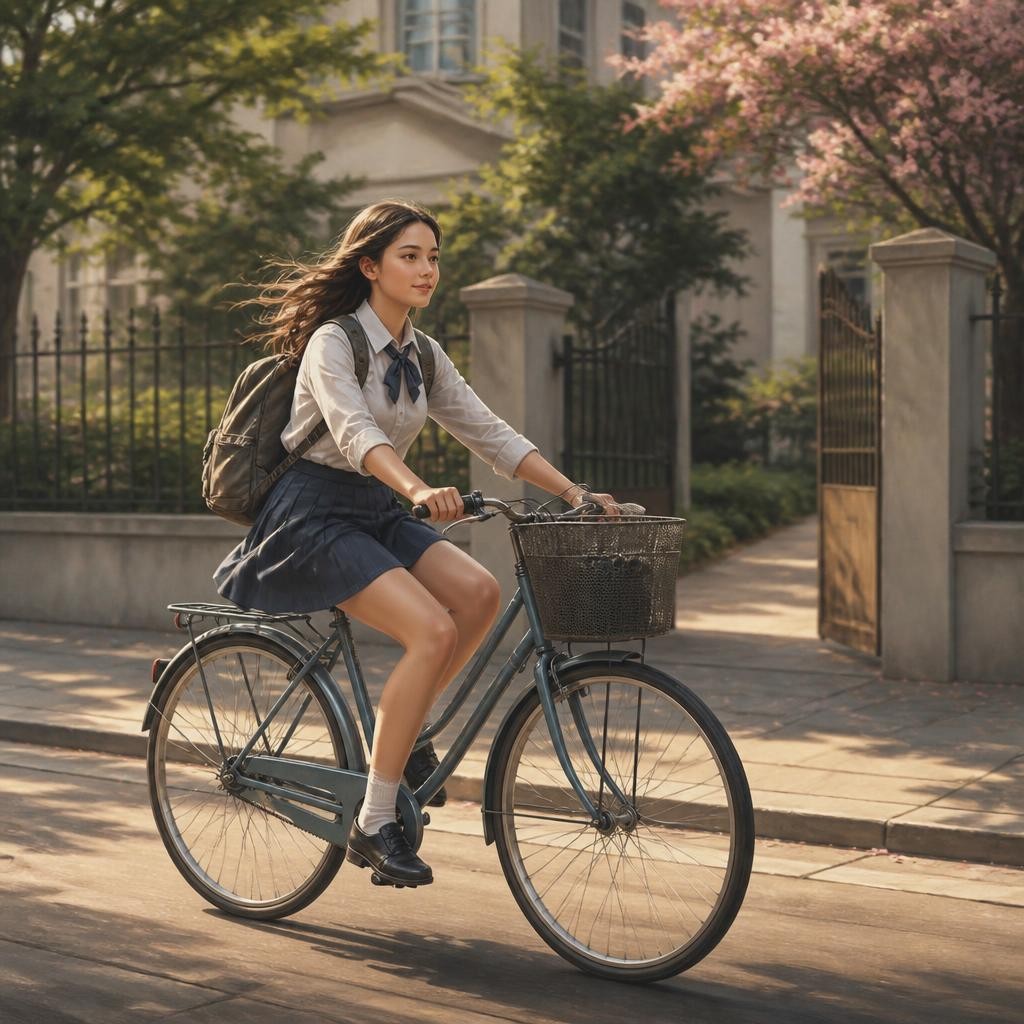 Illustration for the English word “bicycle”