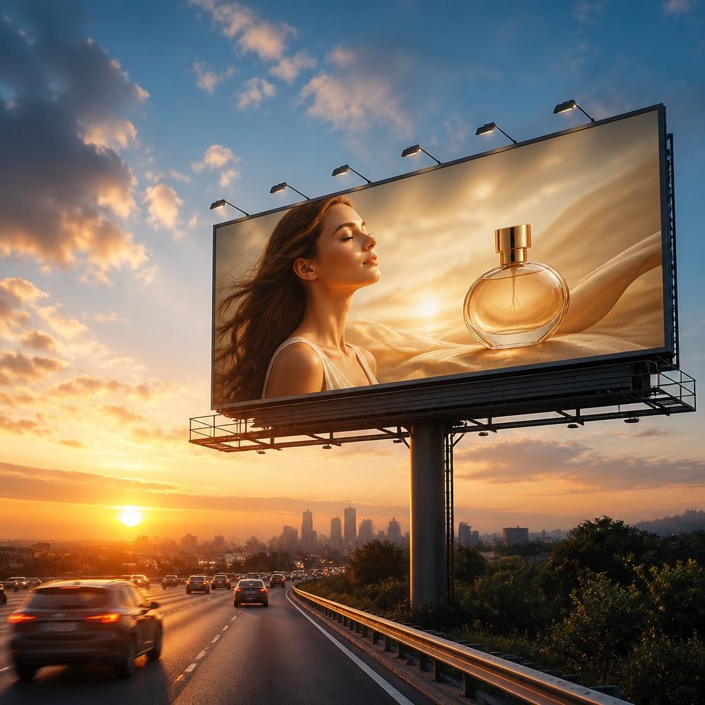 Illustration for the English word “billboard”