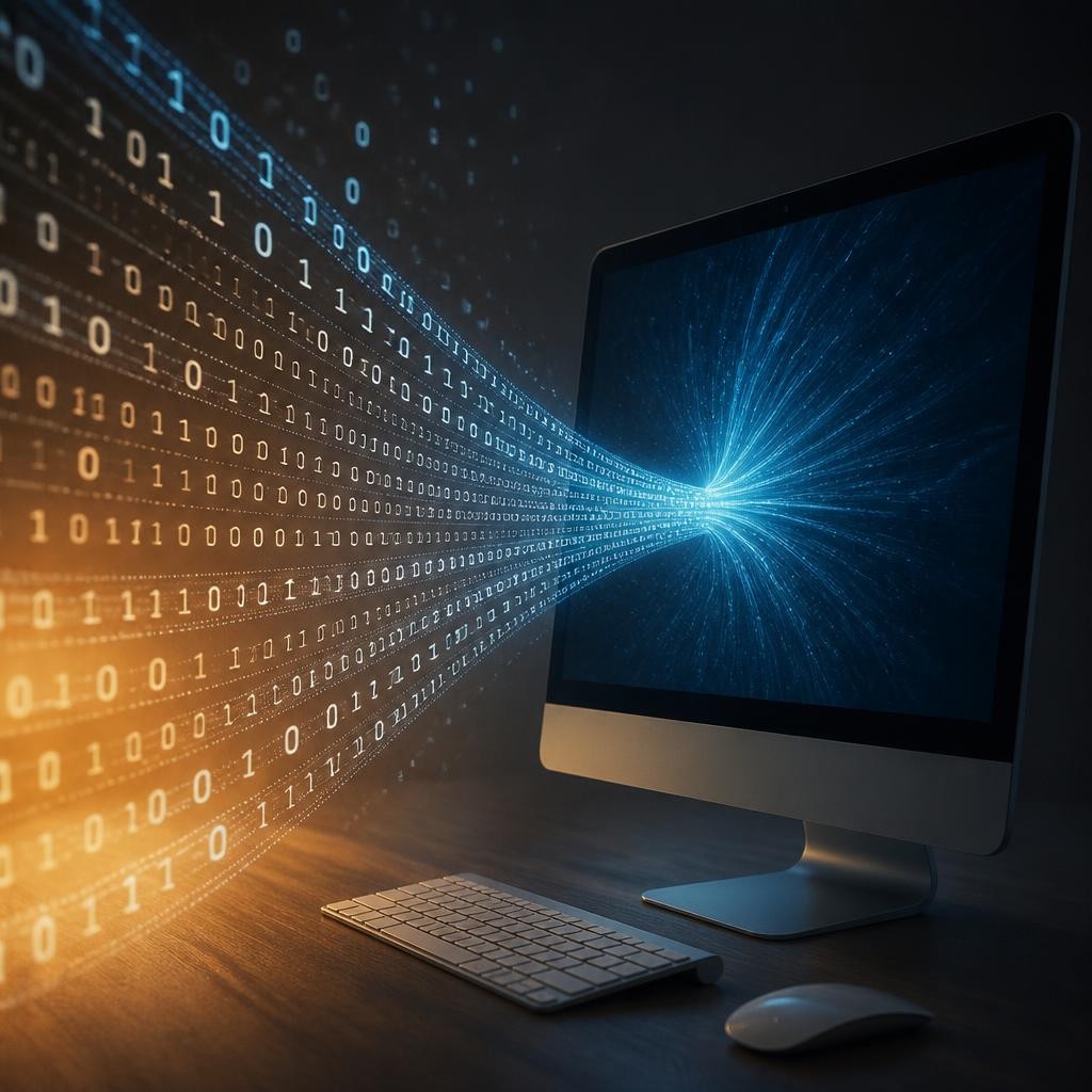 Illustration for the English word “binary”