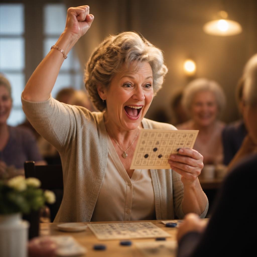 Illustration for the English word “bingo”