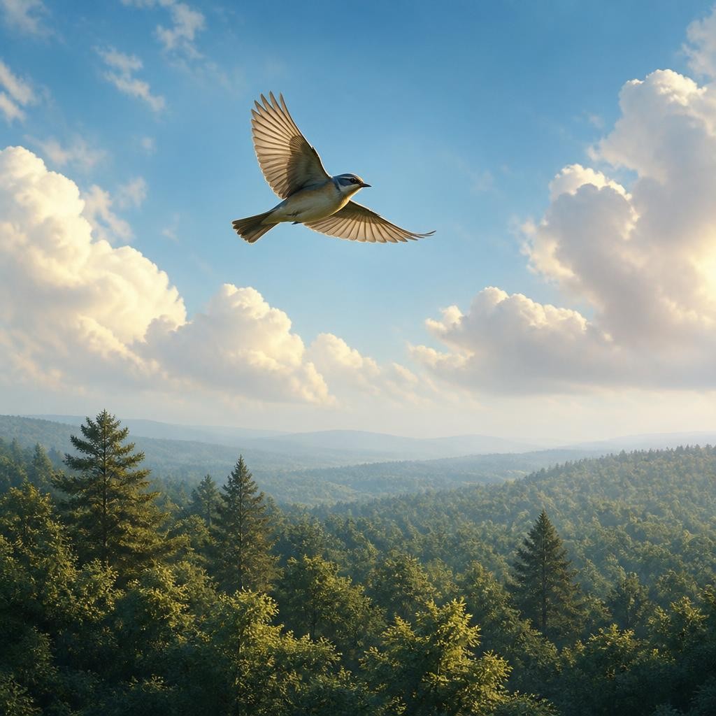 Illustration for the English word “bird”