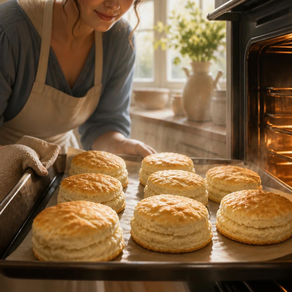 Illustration for the English word “biscuit”