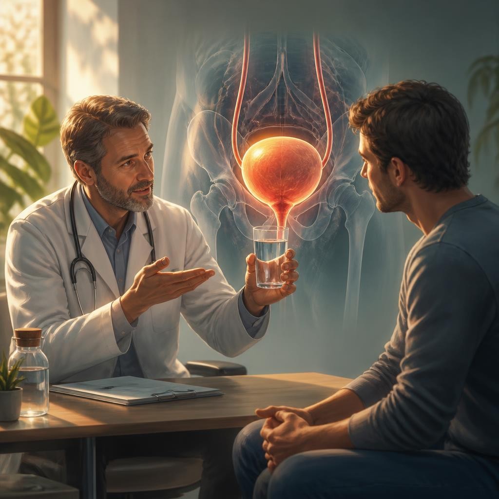 Illustration for the English word “bladder”