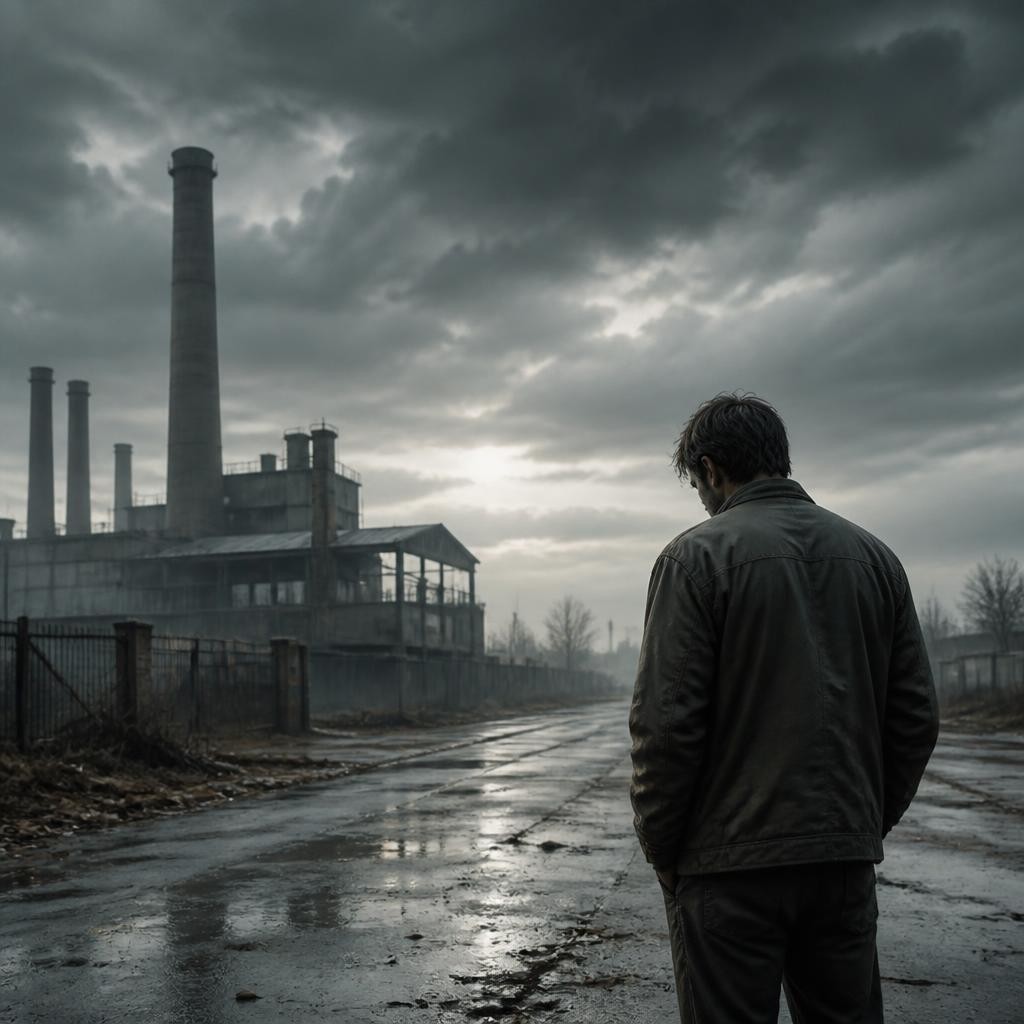 Illustration for the English word “bleak”