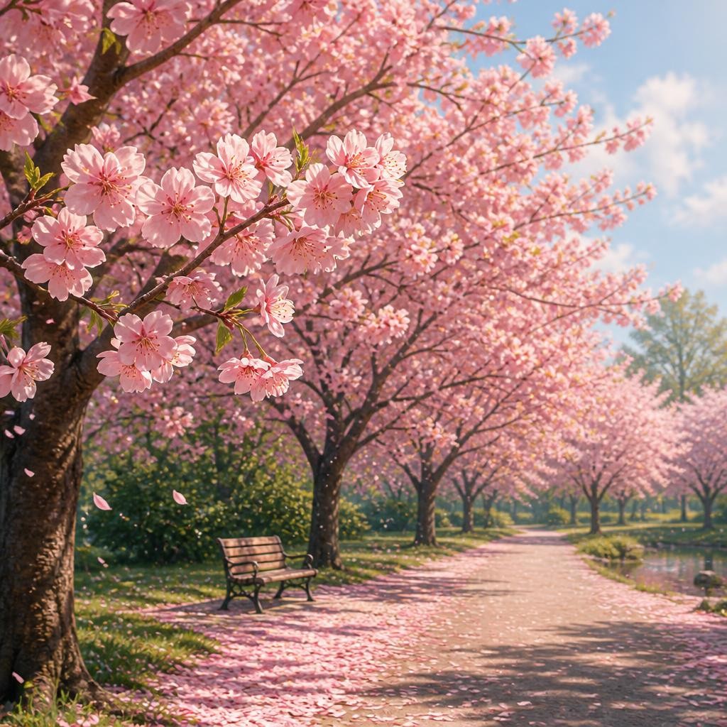 Illustration for the English word “bloom”
