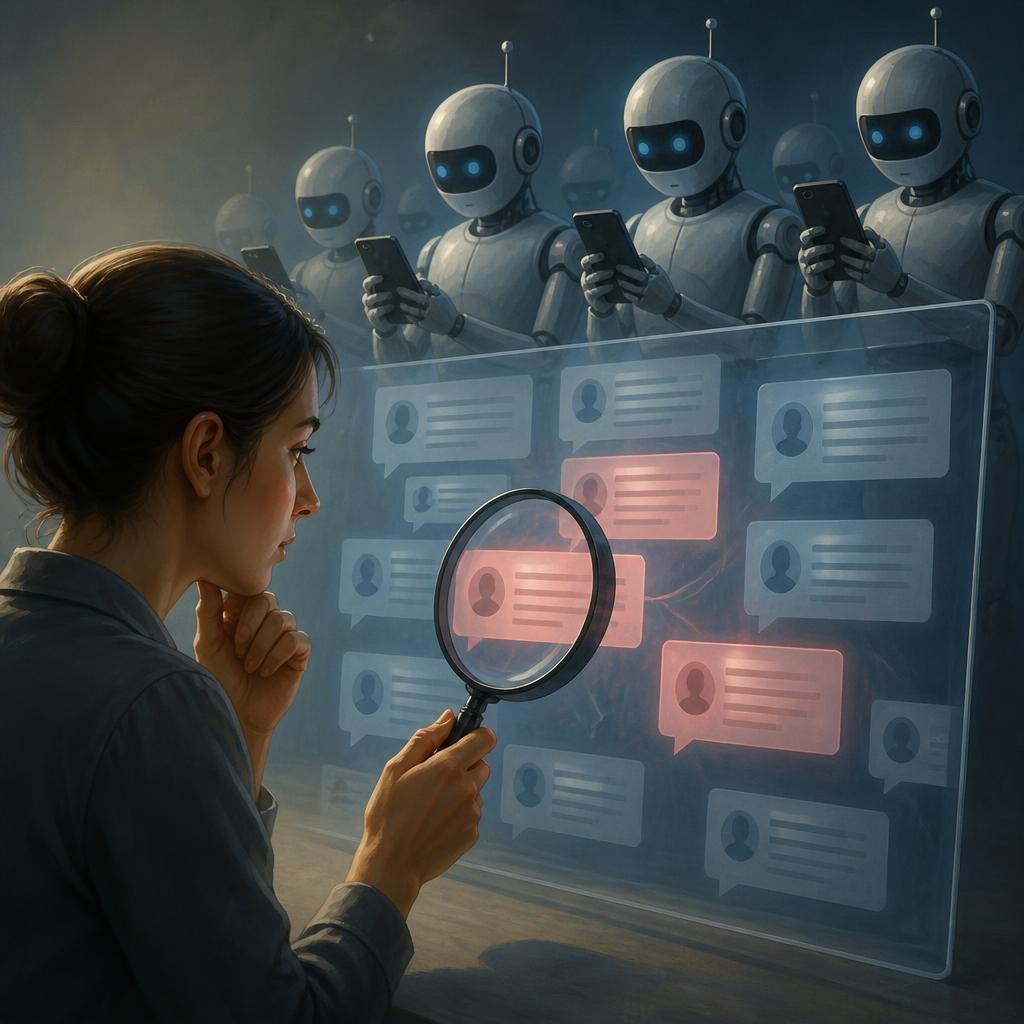 Illustration for the English word “bots”