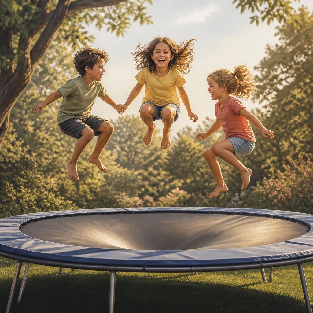 Illustration for the English word “bouncy”