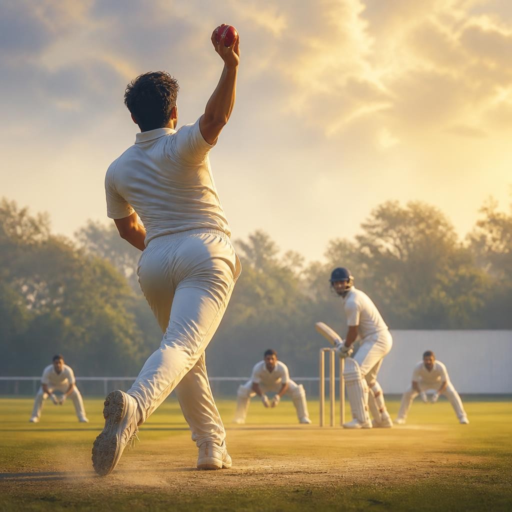 Illustration for the English word “bowler”