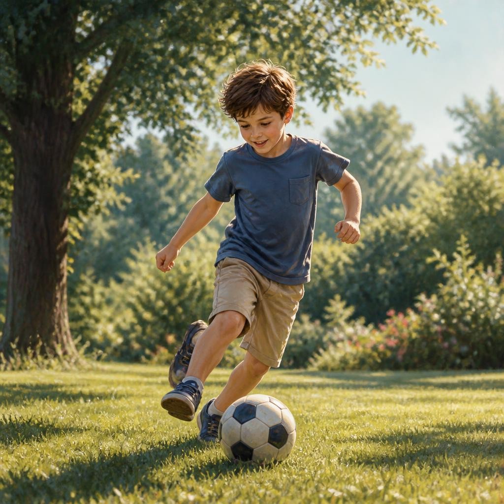 Illustration for the English word “boy”