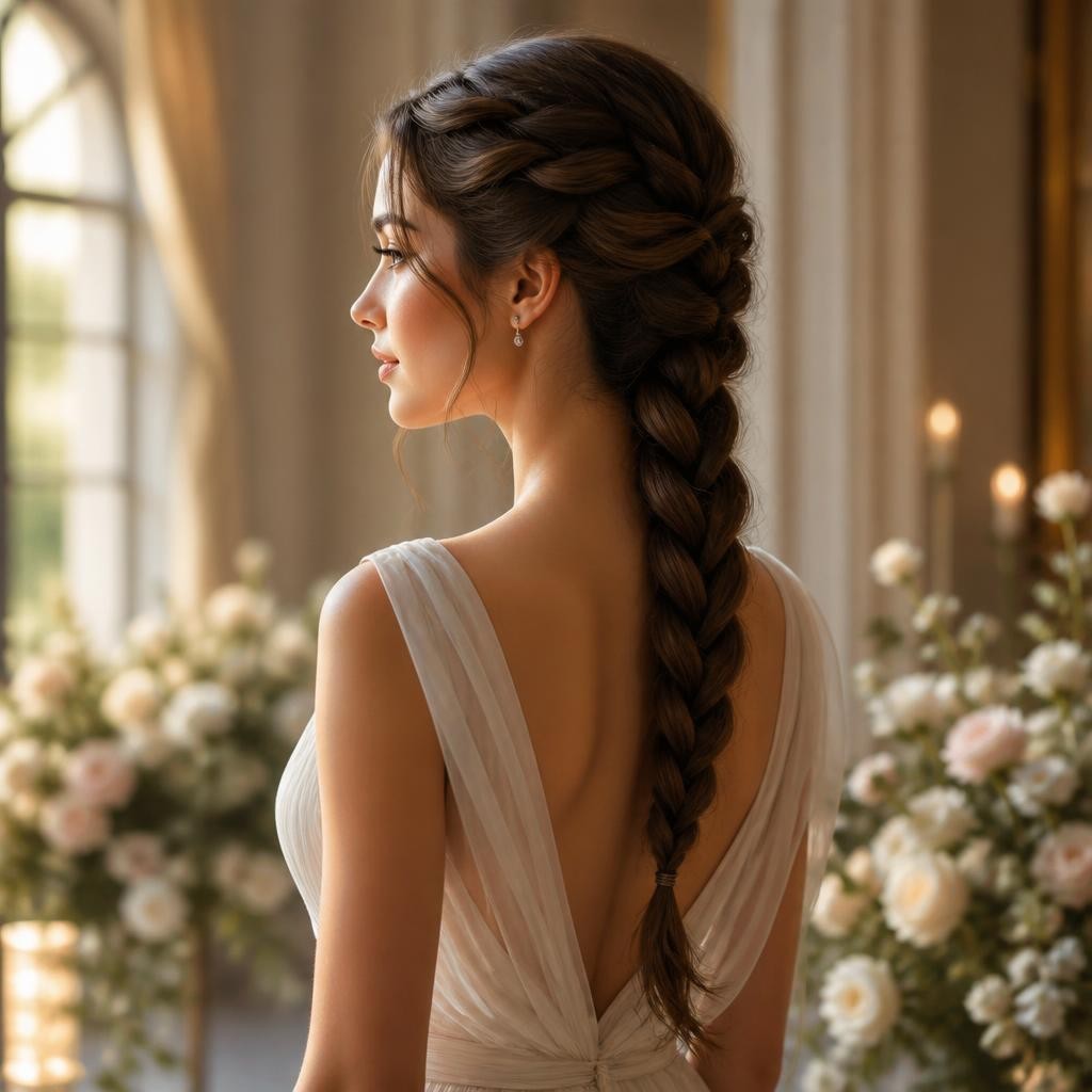 Illustration for the English word “braid”