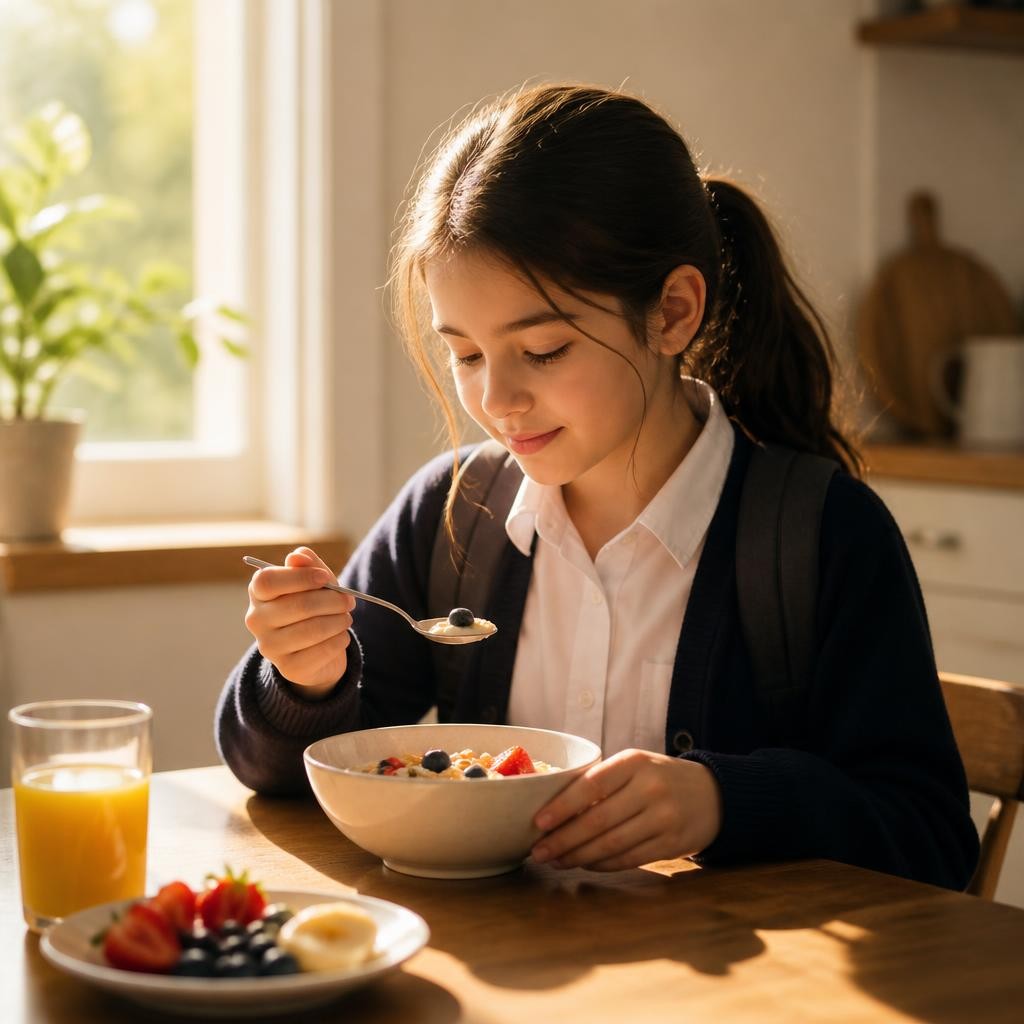 Illustration for the English word “breakfast”