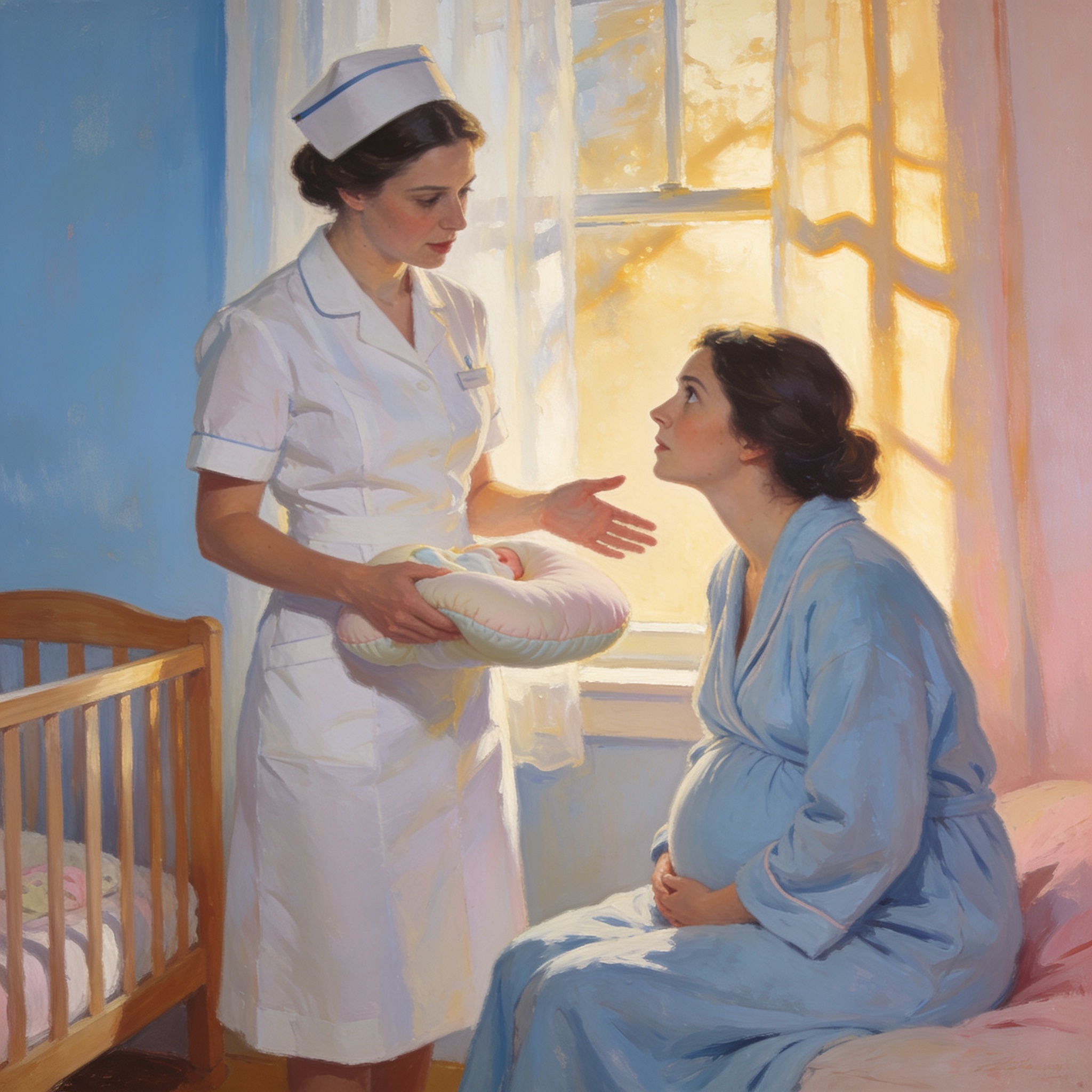 Illustration for the English word “breastfeeding”