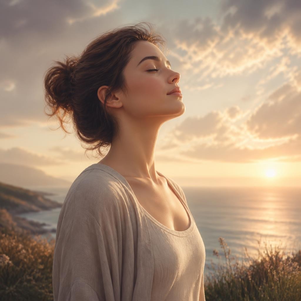 Illustration for the English word “breathe”