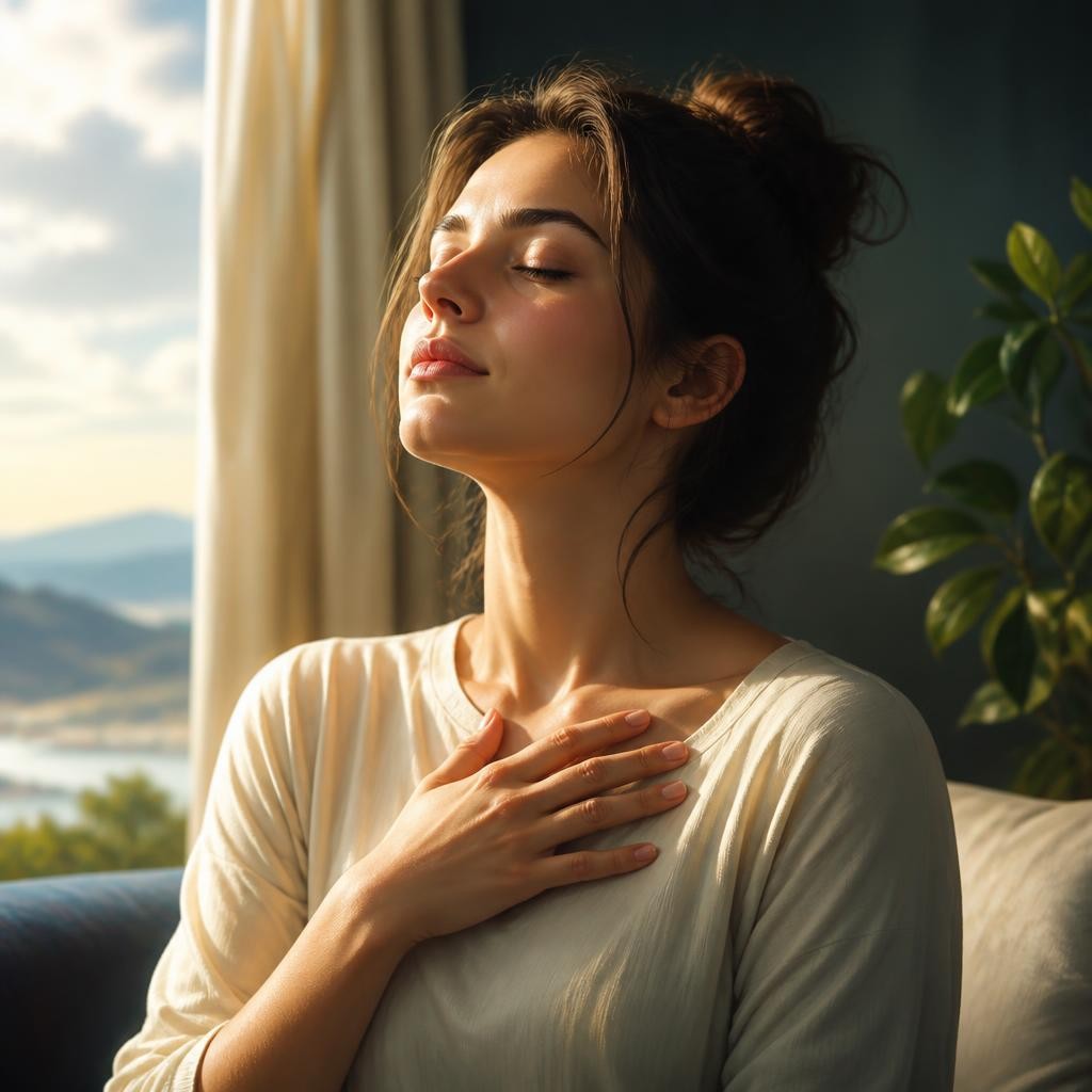Illustration for the English word “breathing”