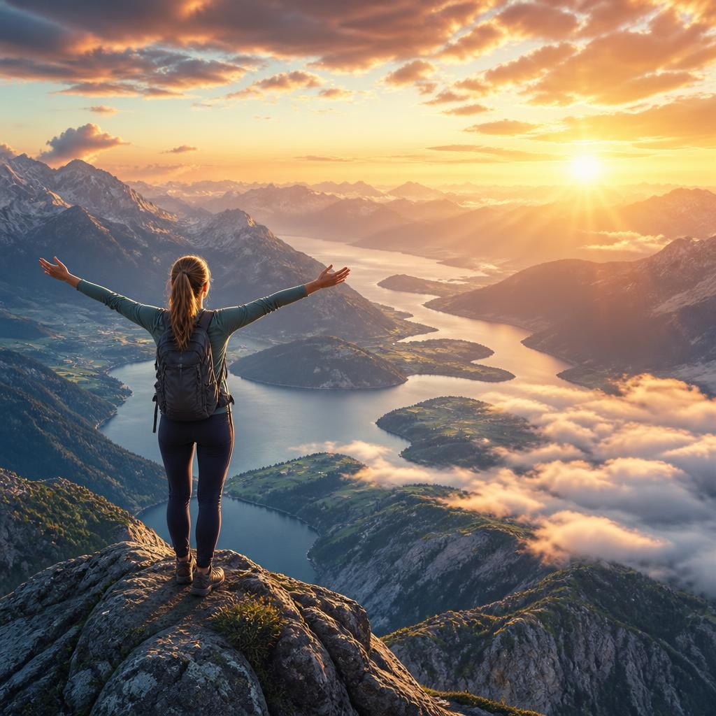 Illustration for the English word “breathtaking”