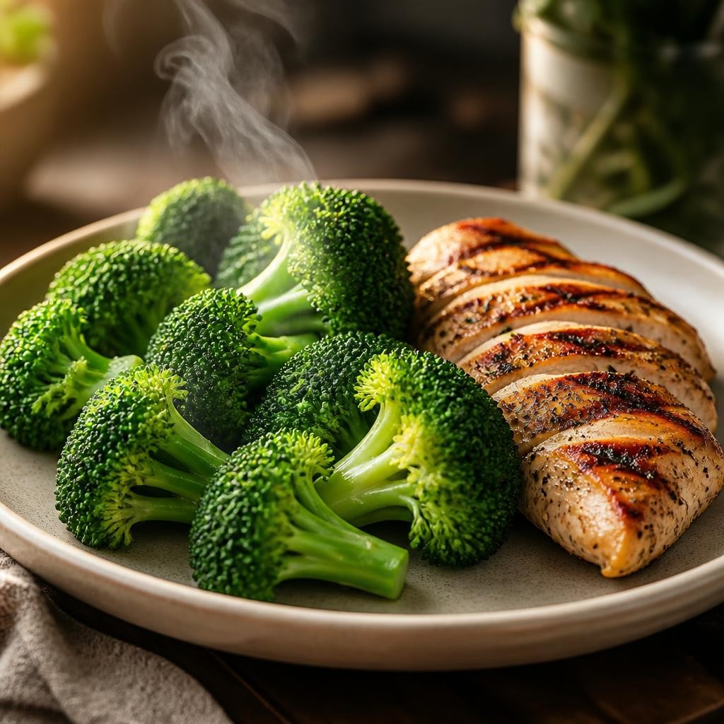 Illustration for the English word “broccoli”