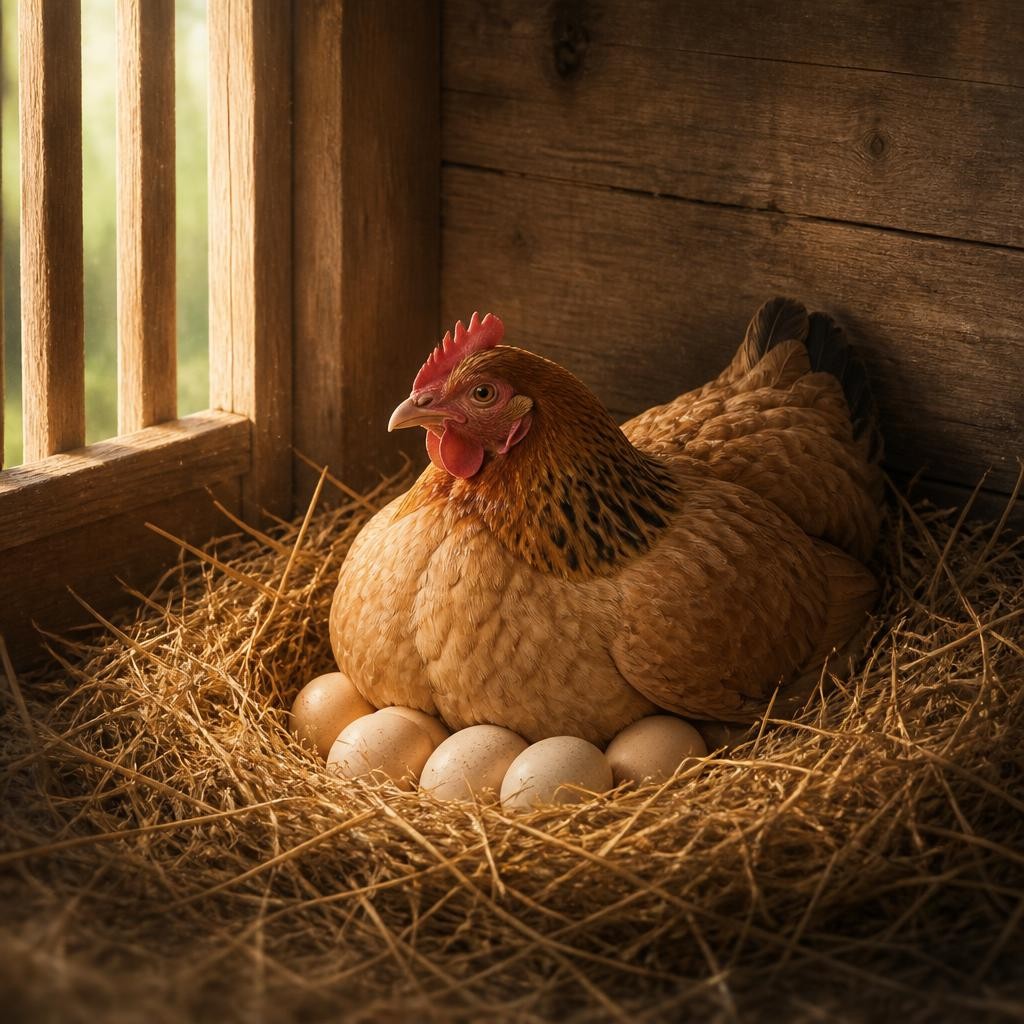 Illustration for the English word “brood”