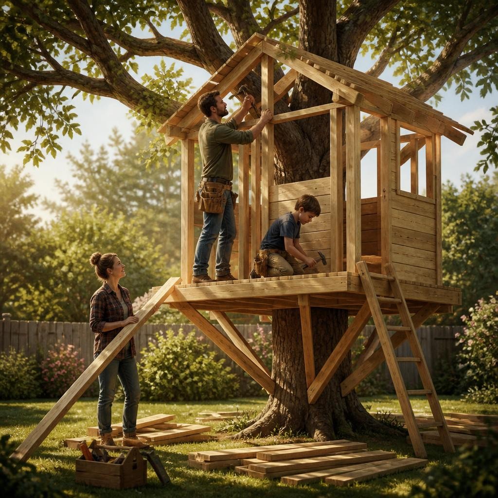 Illustration for the English word “build”