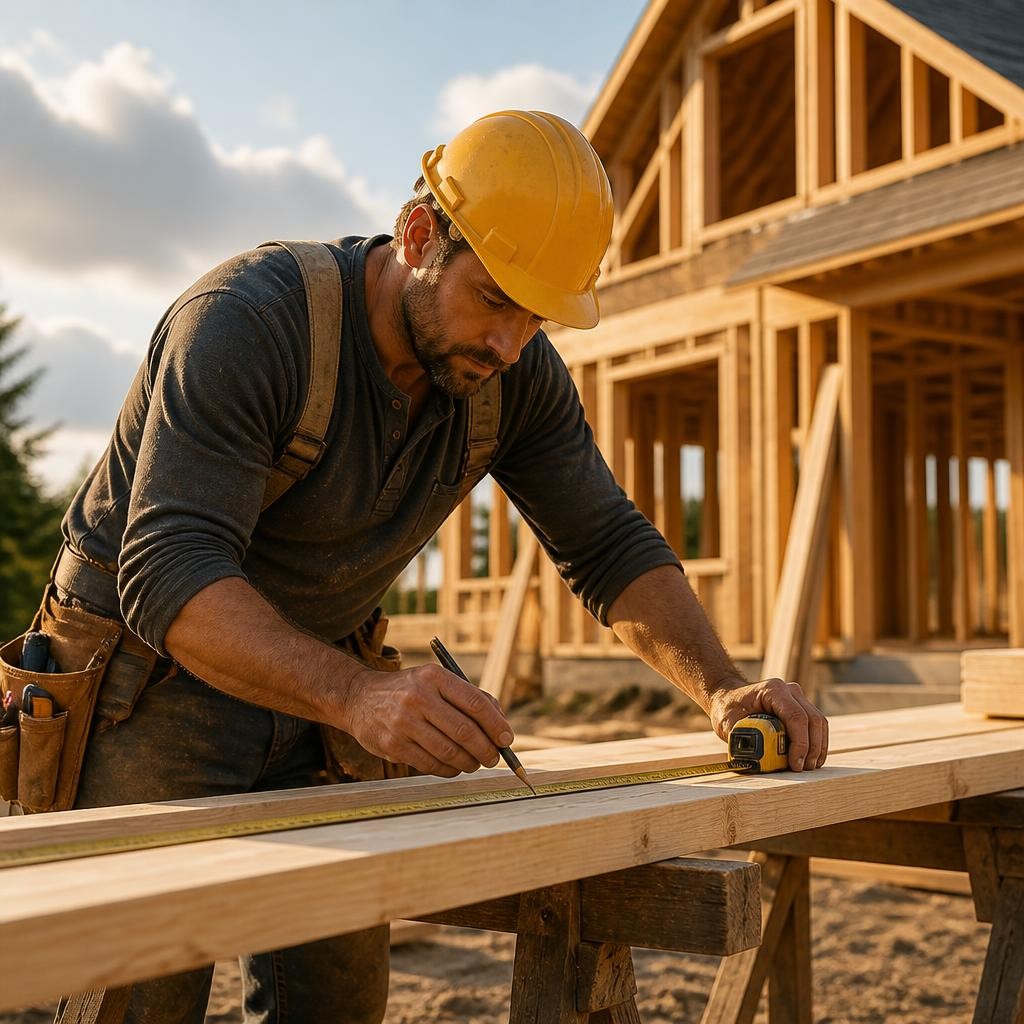 Illustration for the English word “builder”