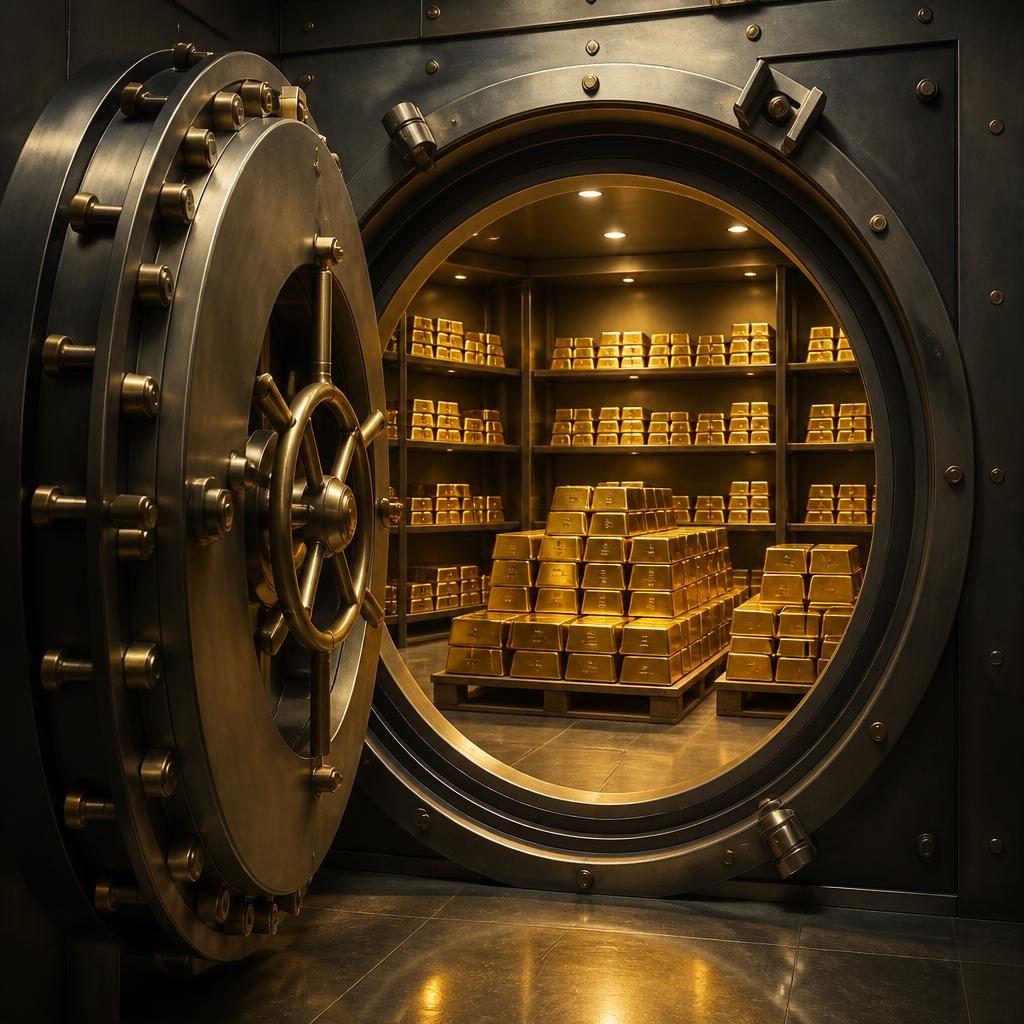 Illustration for the English word “bullion”
