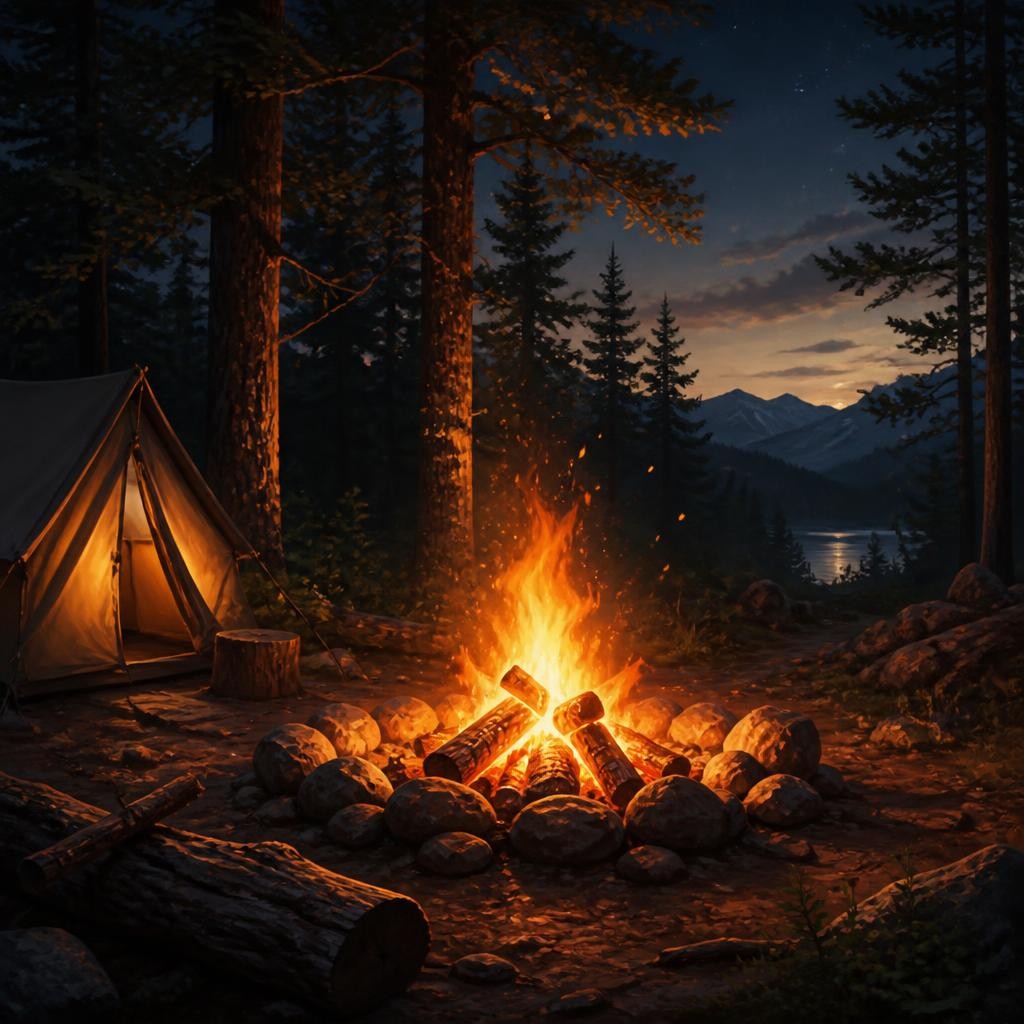 Illustration for the English word “burning”