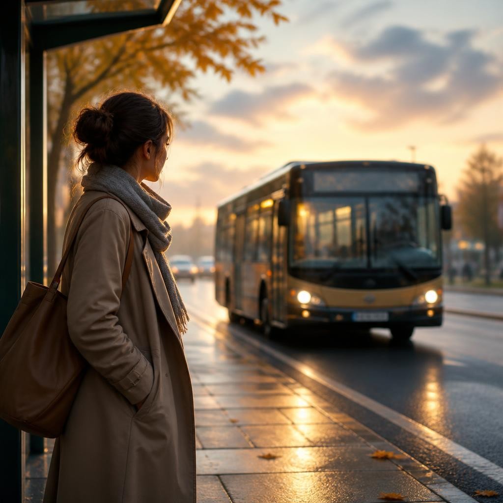 Illustration for the English word “bus”