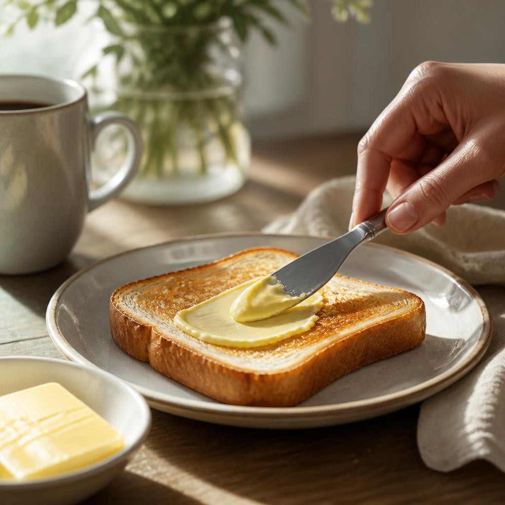 Illustration for the English word “butter”