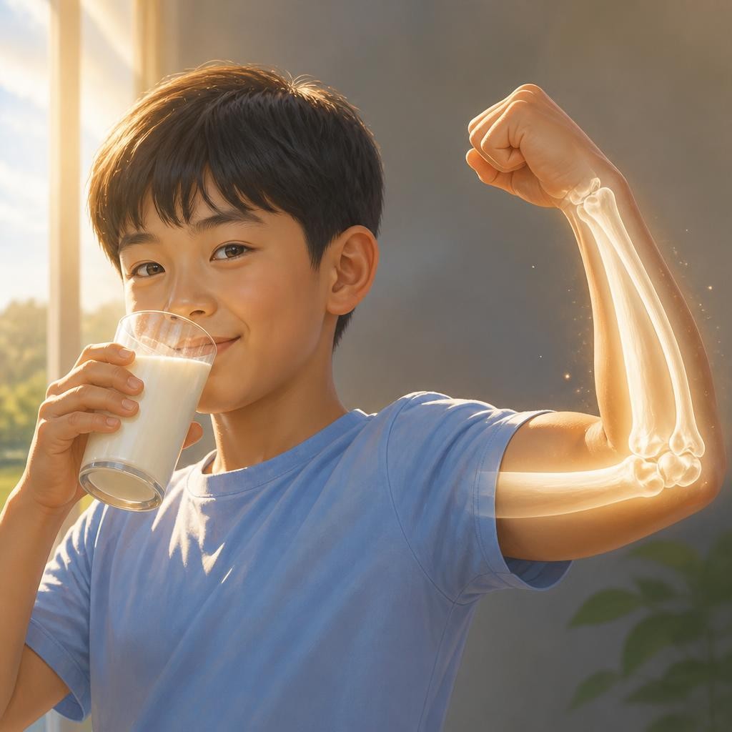 Illustration for the English word “calcium”