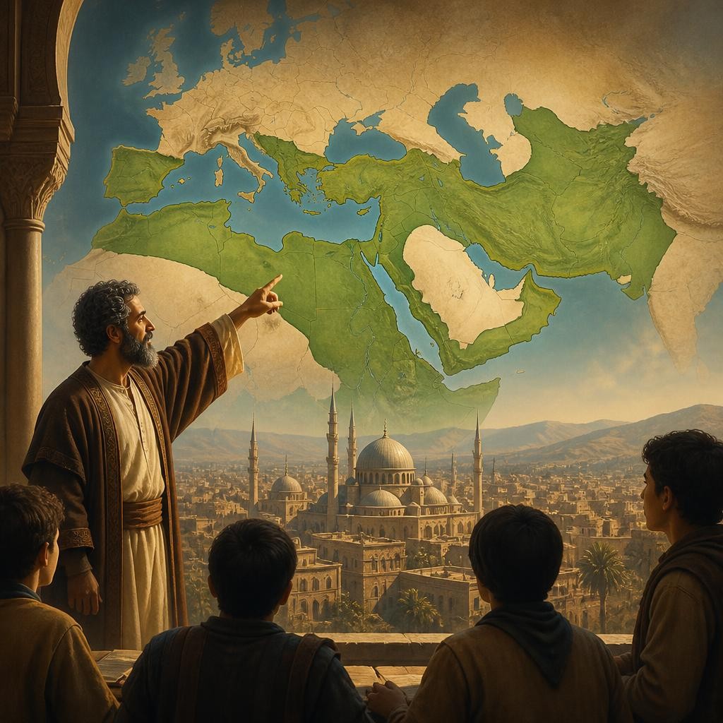 Illustration for the English word “caliphate”