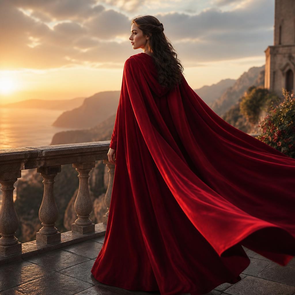 Illustration for the English word “cape”
