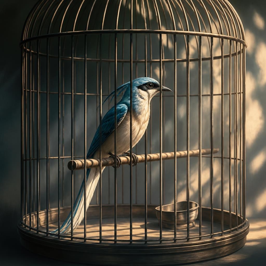 Illustration for the English word “captivity”