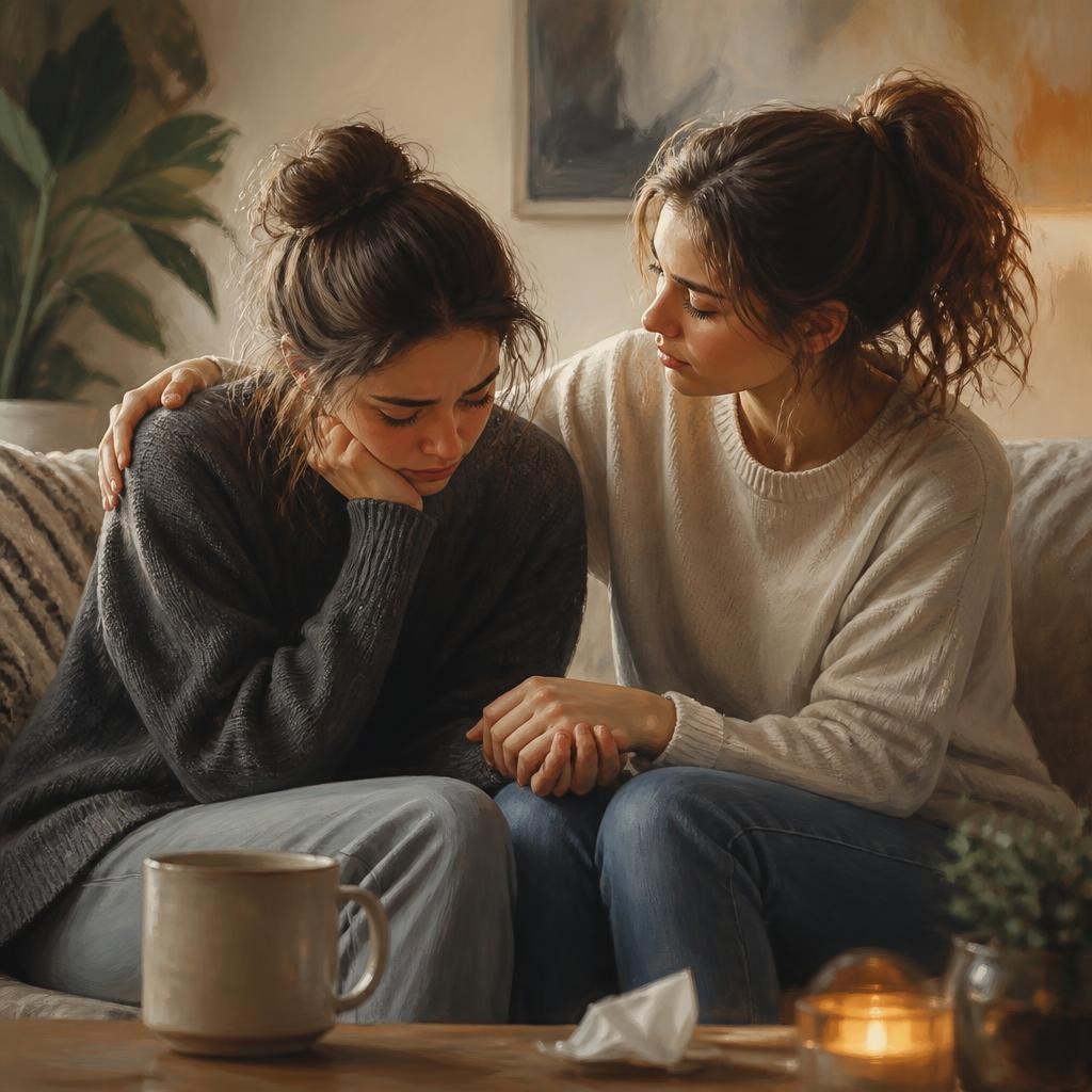 Illustration for the English word “care”