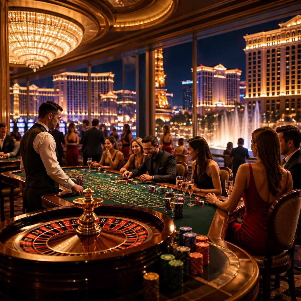Illustration for the English word “casinos”