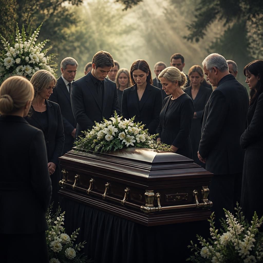 Illustration for the English word “casket”
