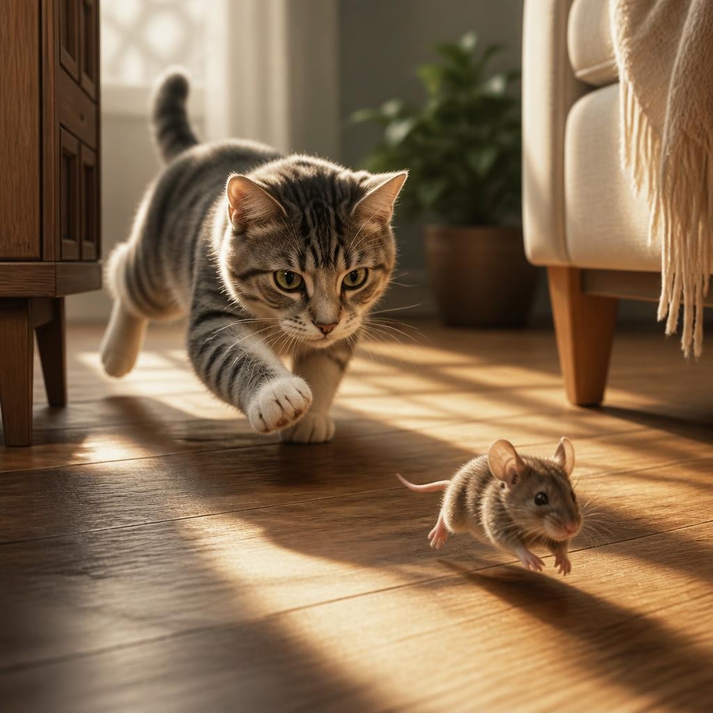 Illustration for the English word “cat”