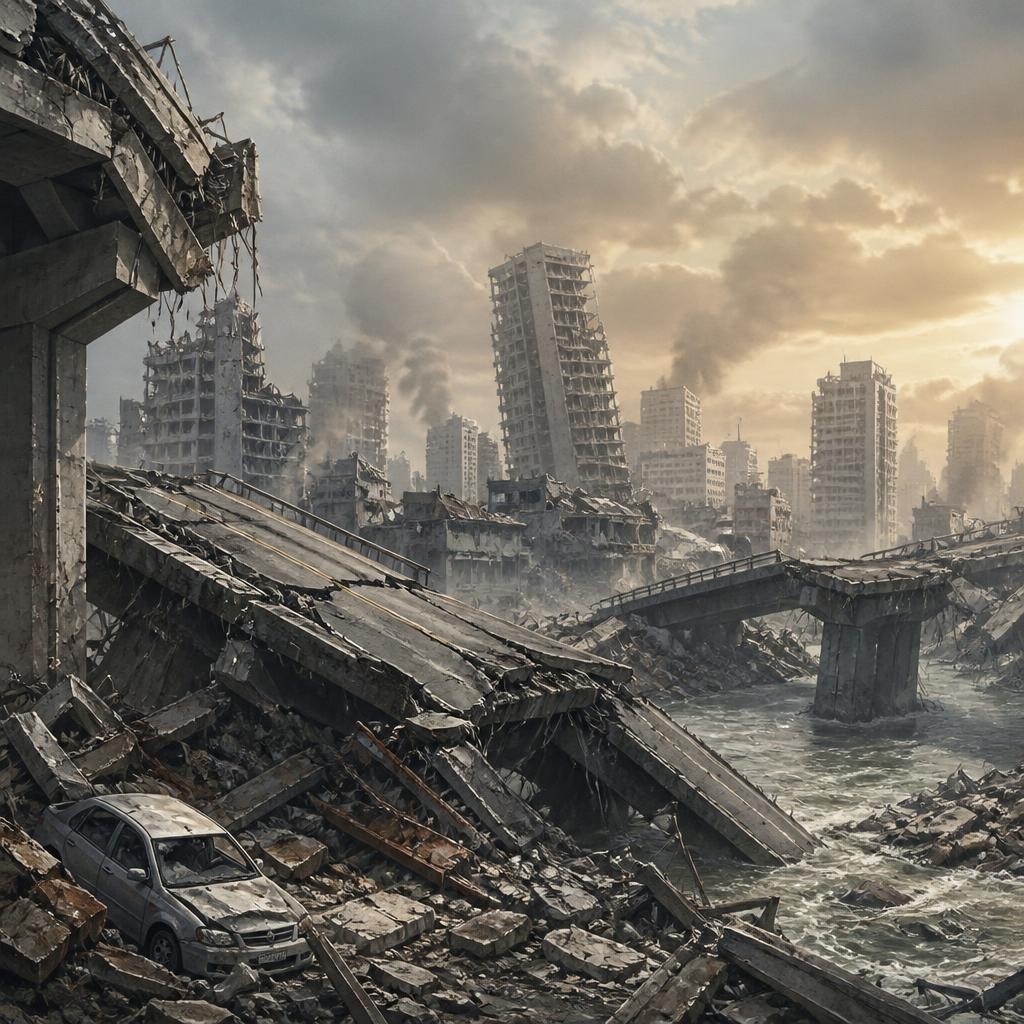 Illustration for the English word “catastrophic”