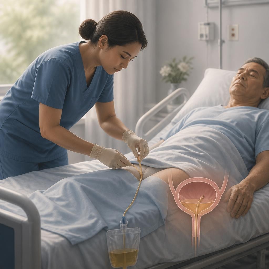 Illustration for the English word “catheter”