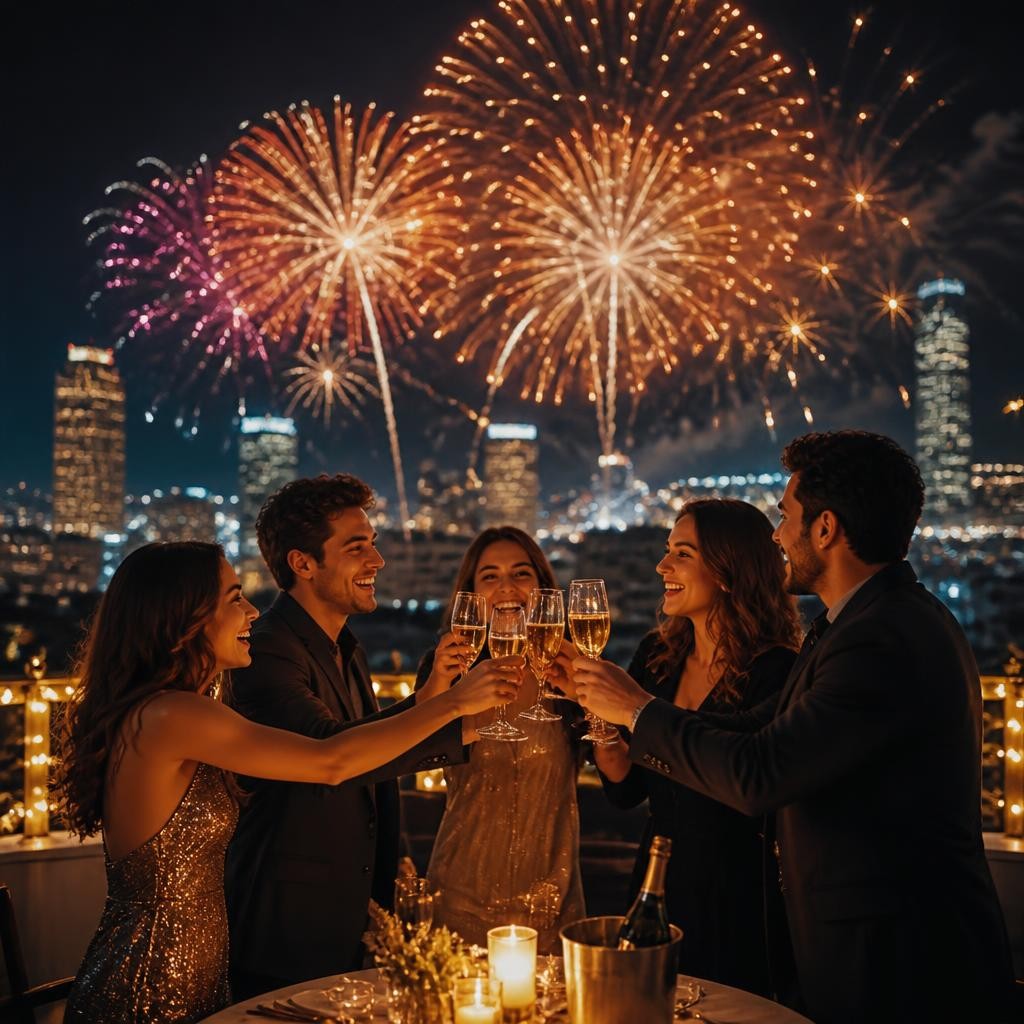 Illustration for the English word “celebrate”