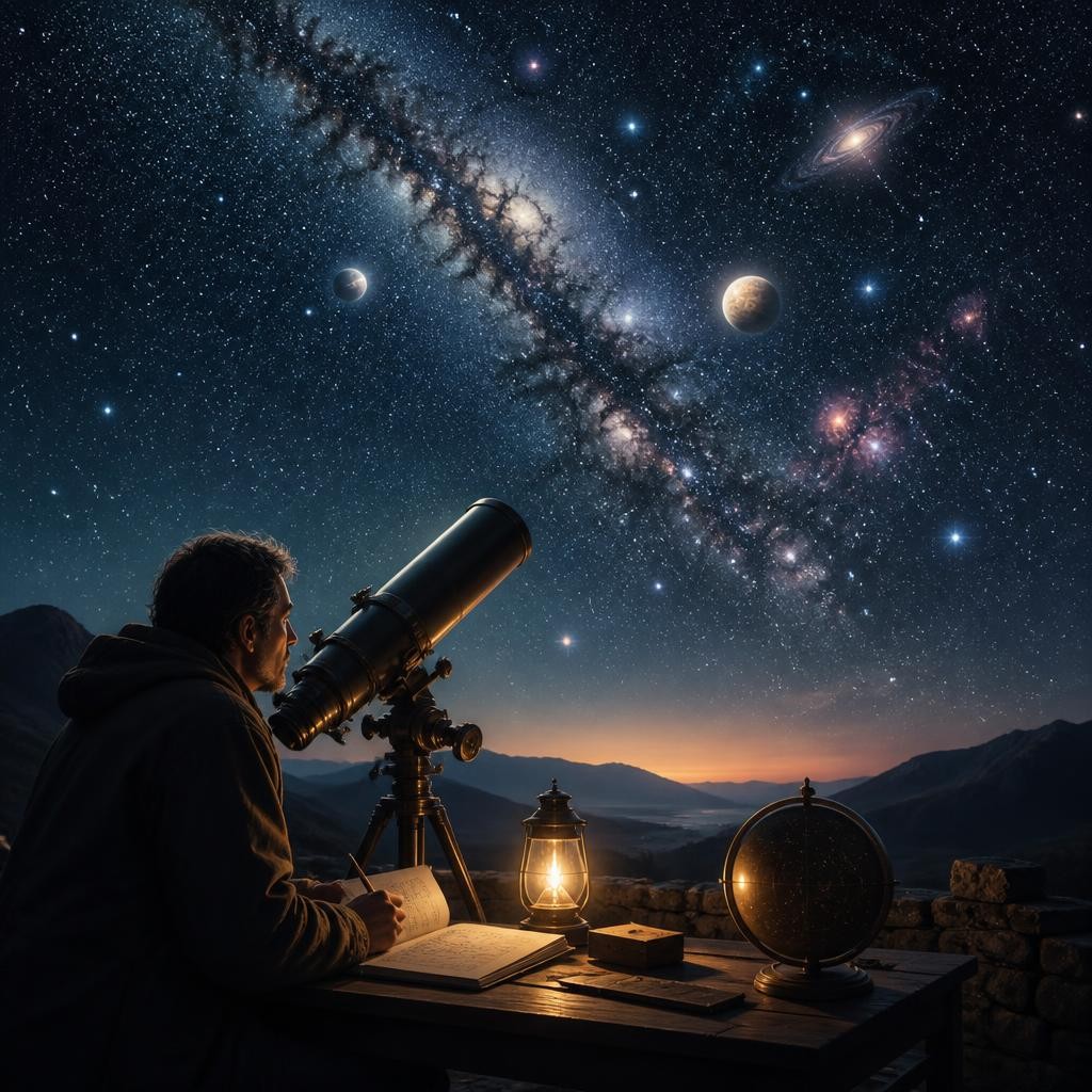 Illustration for the English word “celestial”