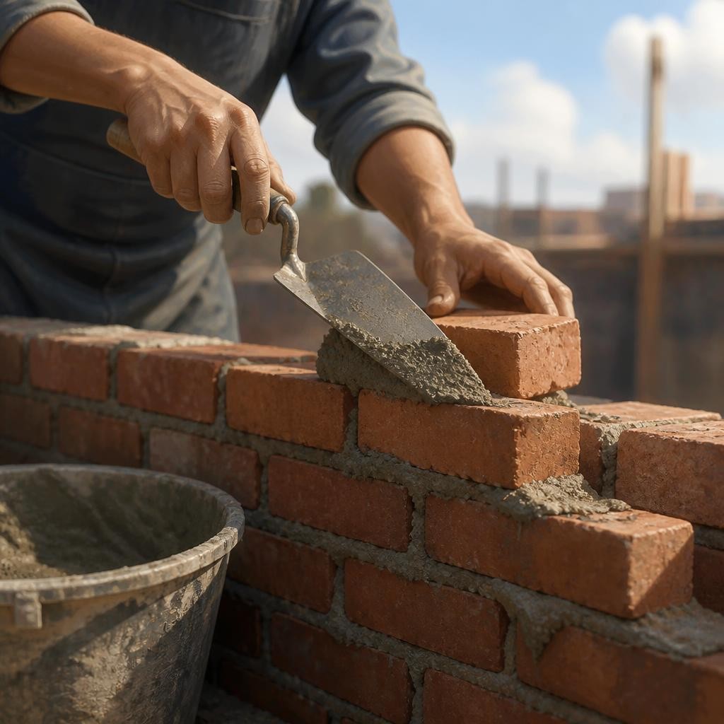Illustration for the English word “cement”